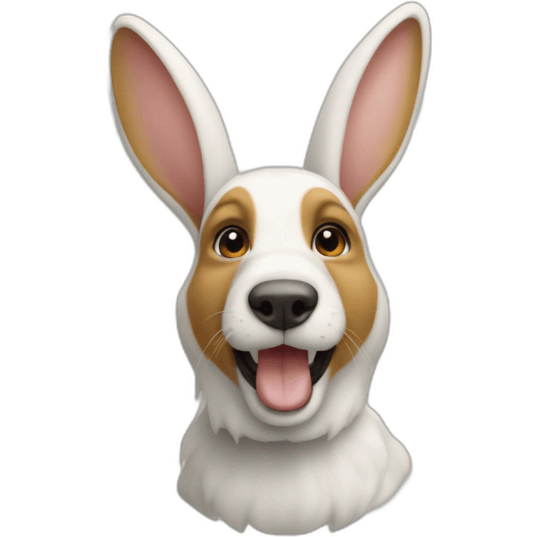 Lapin sur chien emoji