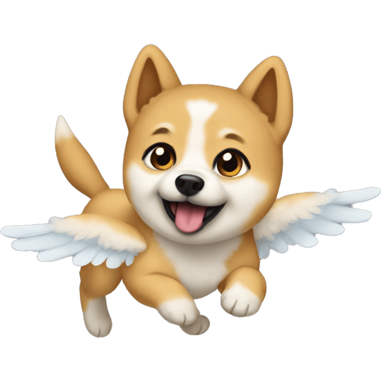 Baby doge flying  emoji