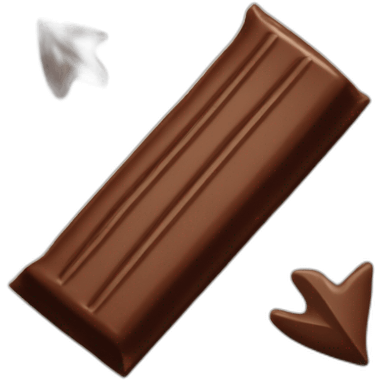 Chocolate bar with an arrow trending up emoji