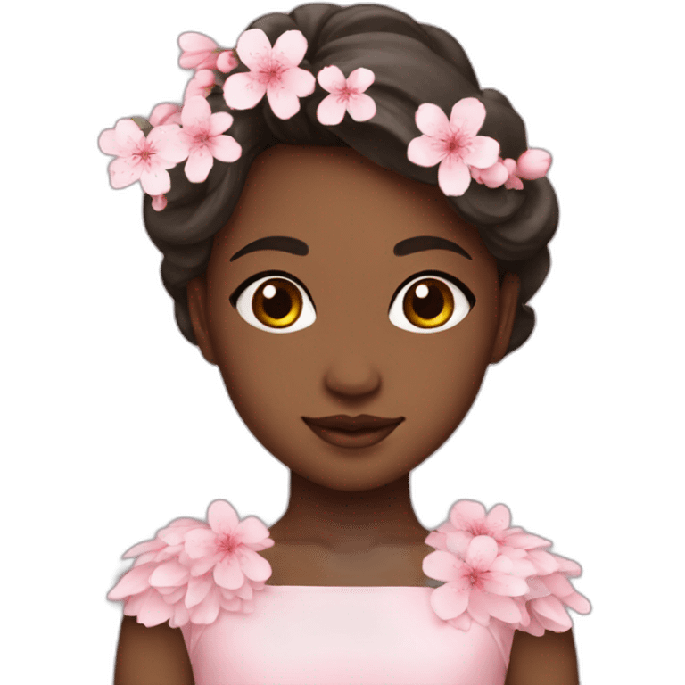 Sakura flower girl emoji