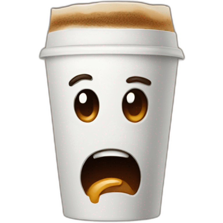 angry coffee emoji