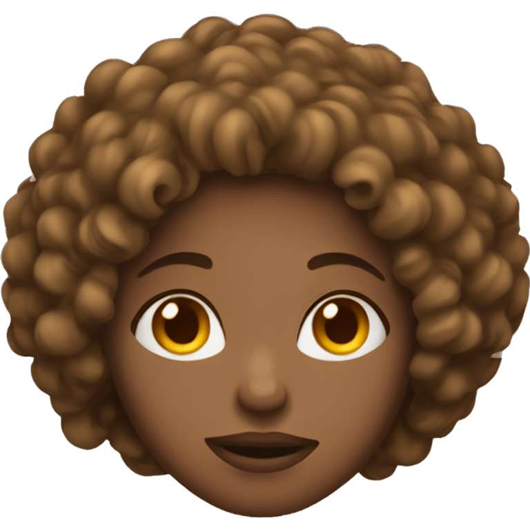 woman-curly-hair thinking  emoji