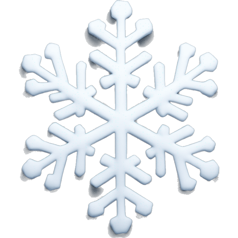 White snowflake  emoji