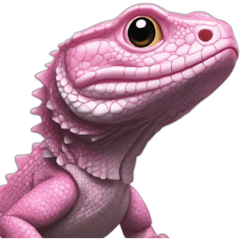 tegu lizard pink emoji