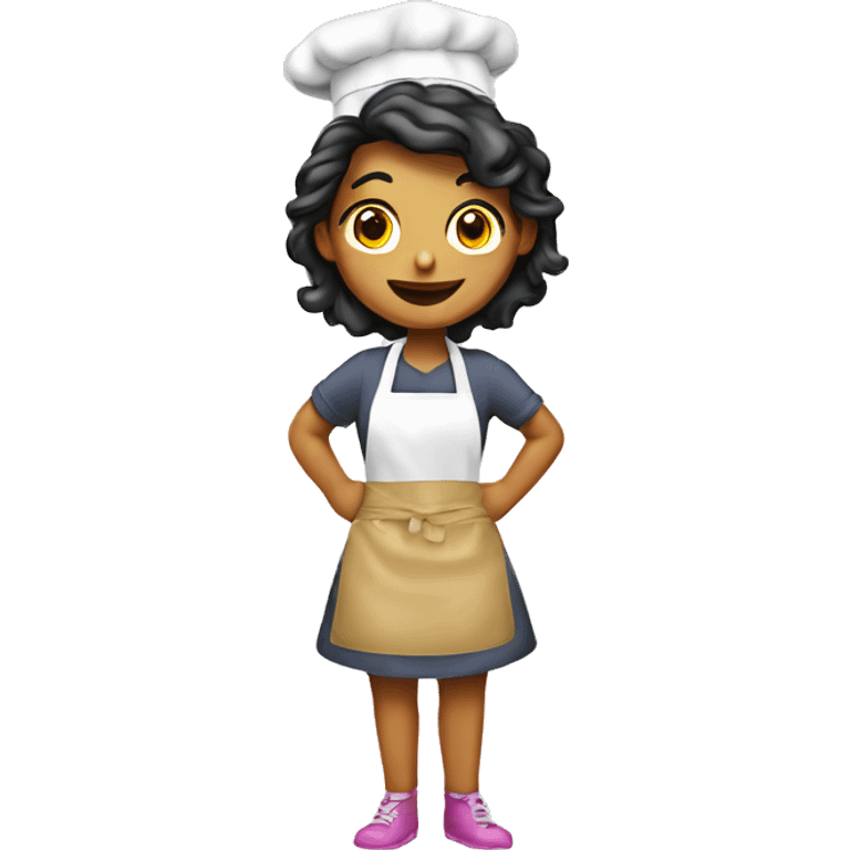 Baking girl apron funny emoji