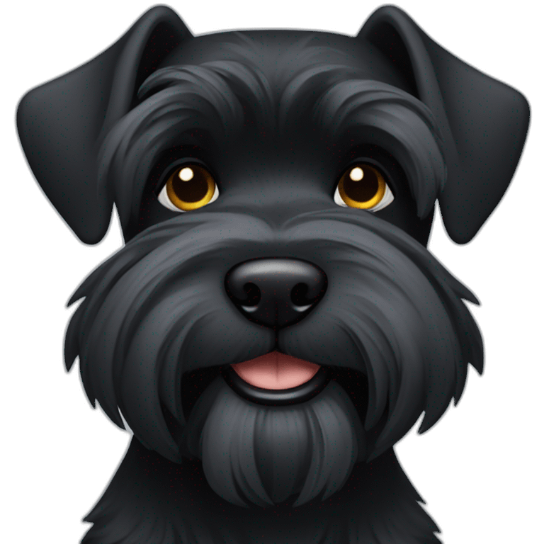 Black Schnauzer emoji