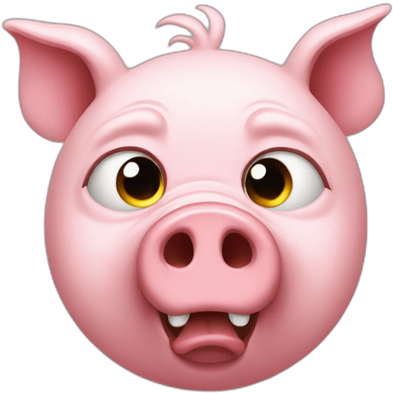 angry pig emoji