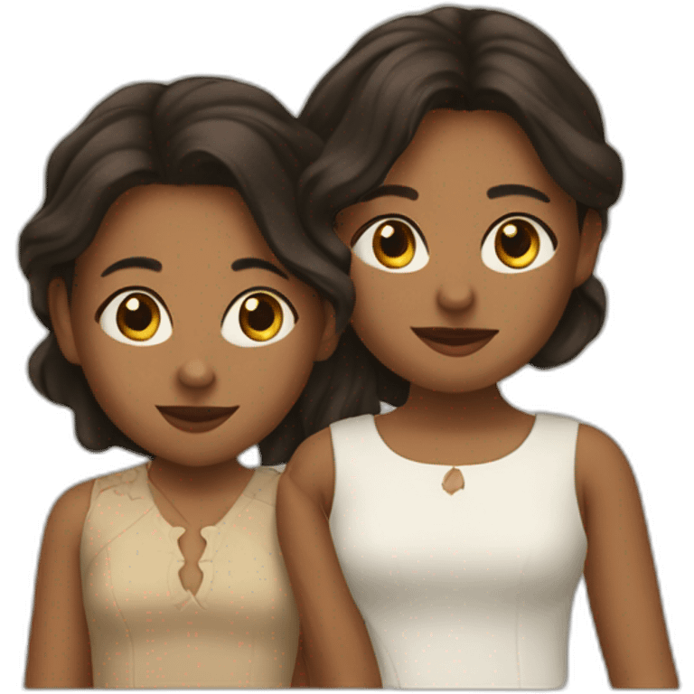 Amaya et Marie-Louise emoji