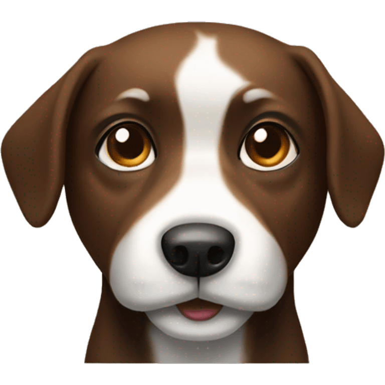 Brown white black Kokoni dog emoji