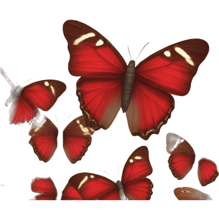 Burgunda red butterfly emoji