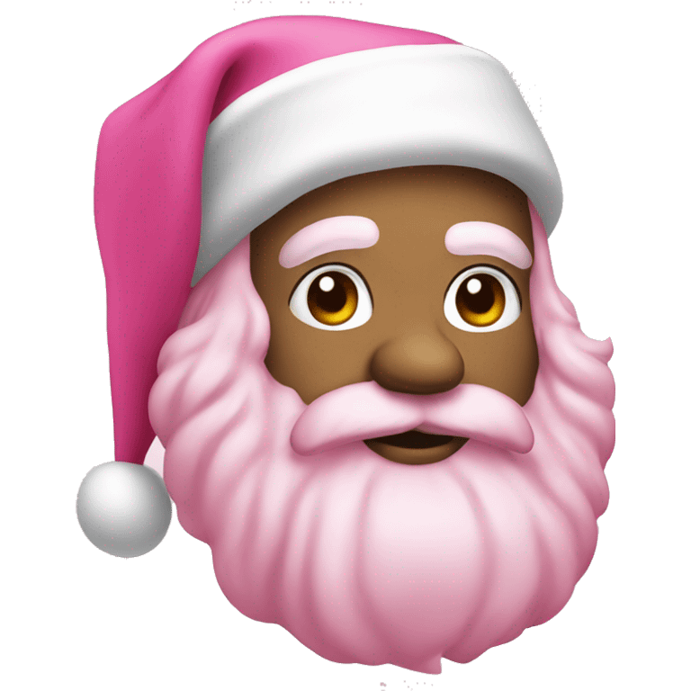 santa pink emoji