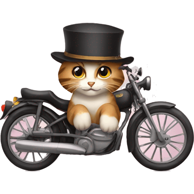 Gatto che ride con cappello emoji