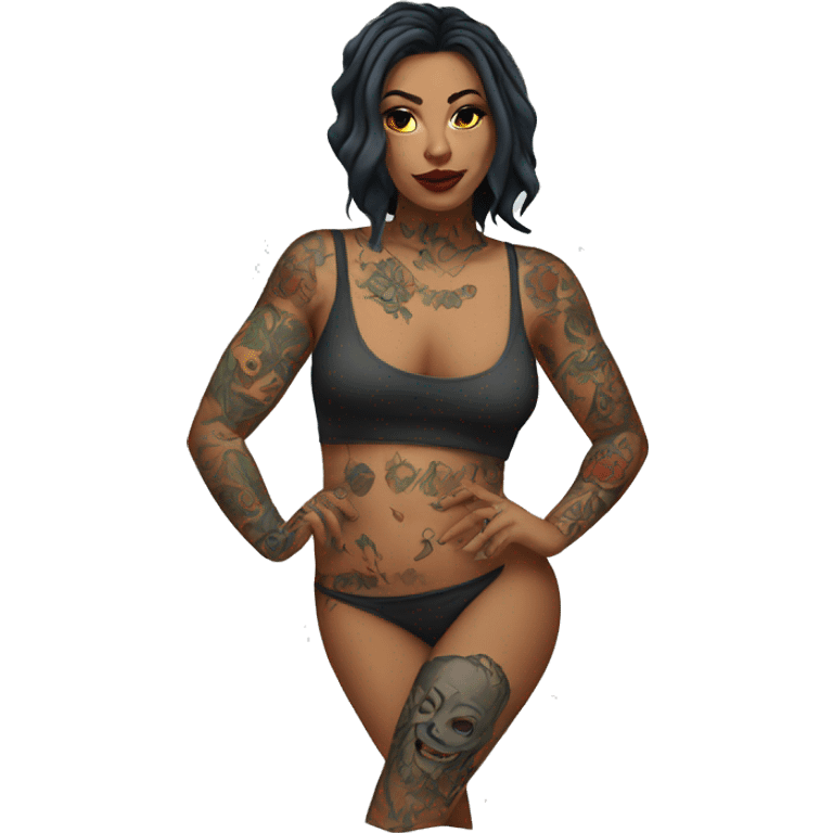 tattooed-woman emoji