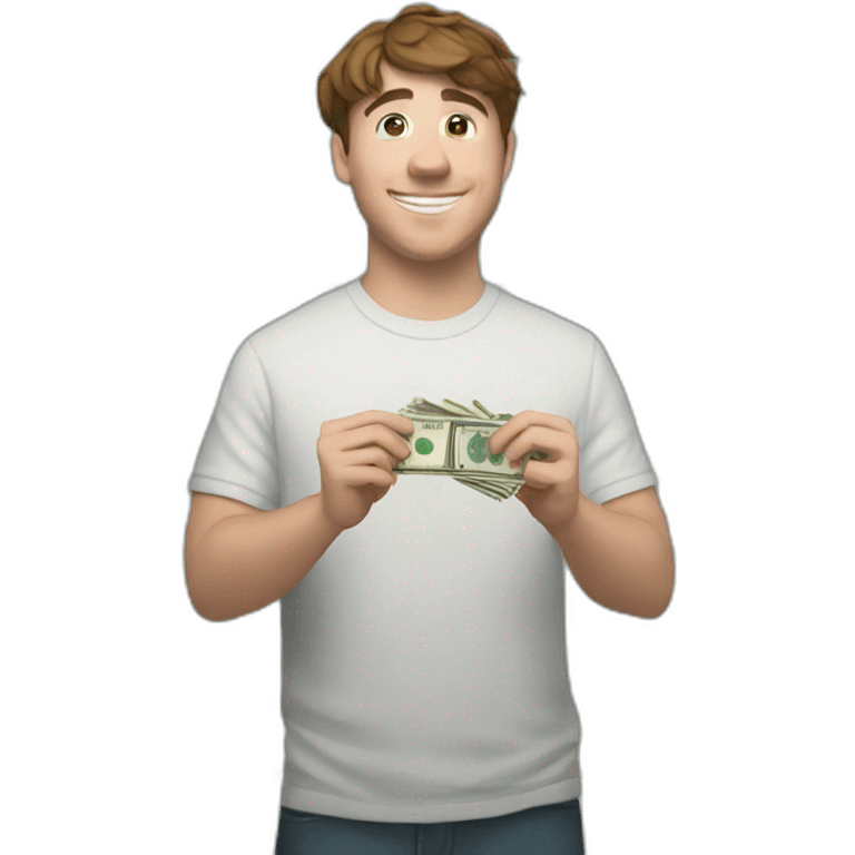 mrbeast regalando dinero emoji