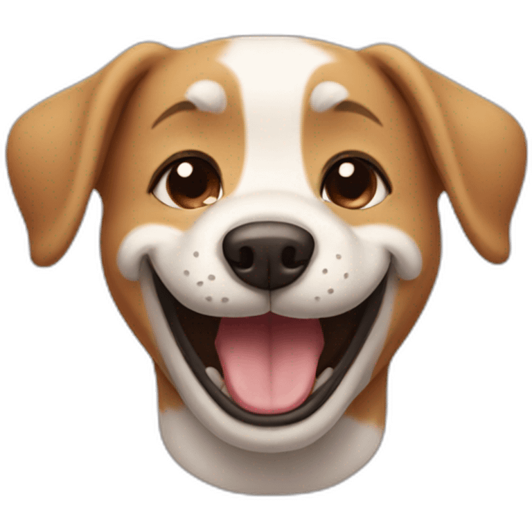 Dog smiling emoji