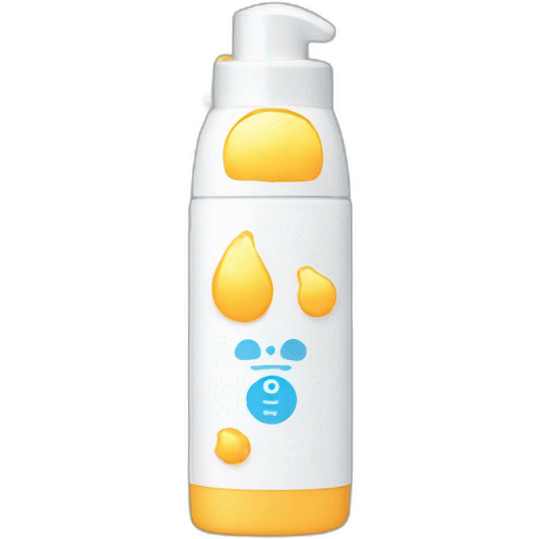 Sunscreen bottle emoji