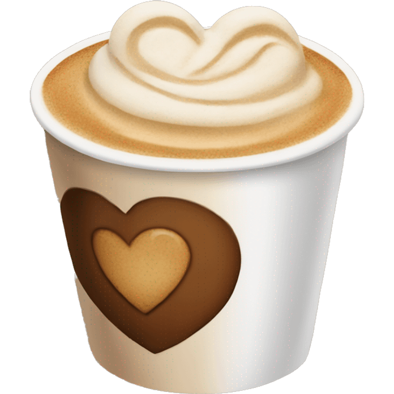 cappucino heart emoji emoji