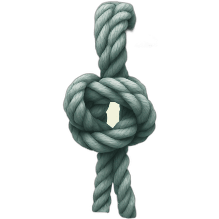 Rope tied in a knot meant to hang things emoji