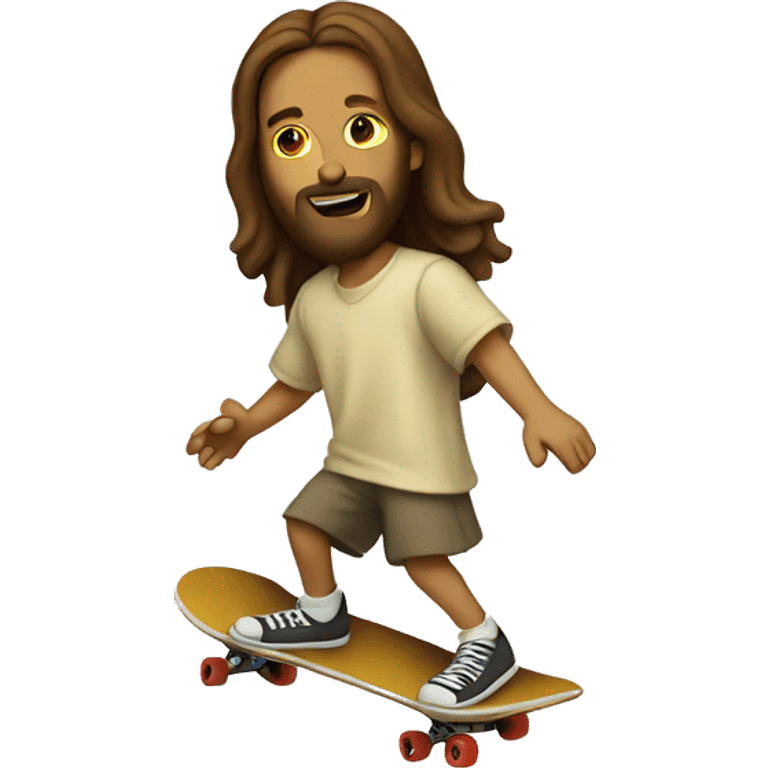 Jesus skateboarding emoji