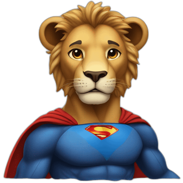 leo the lion superman emoji