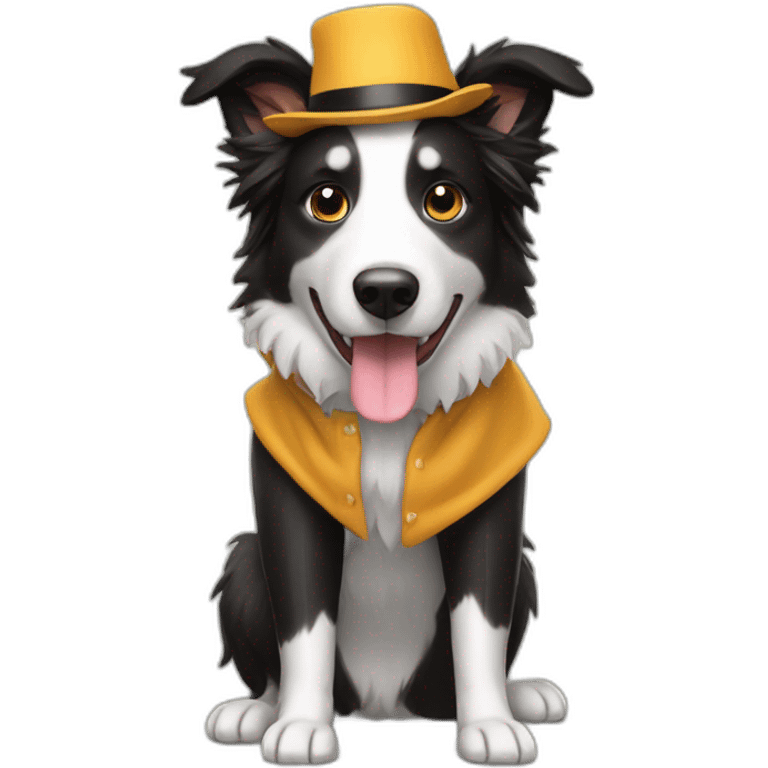 Border-collie-in-an-bogie-costume emoji