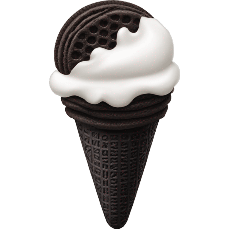 Oreo ice cream emoji