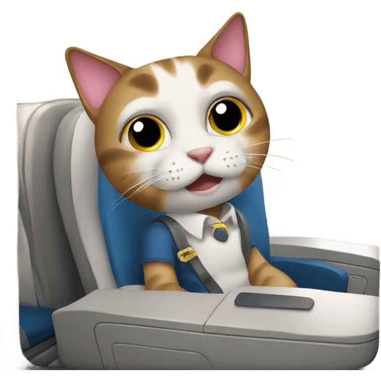 cat on a plane emoji