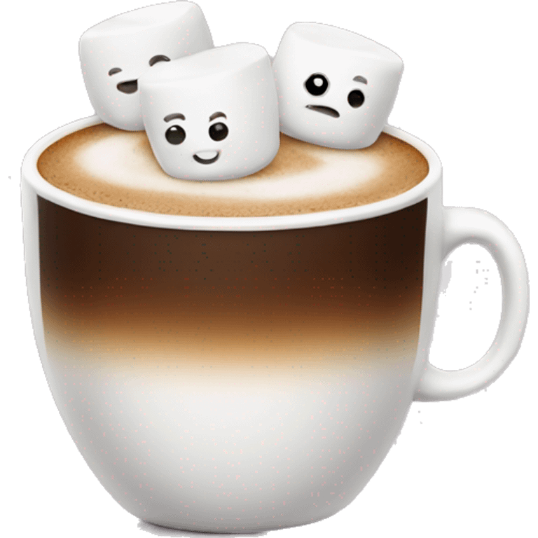 coffee with marshmallows emoji