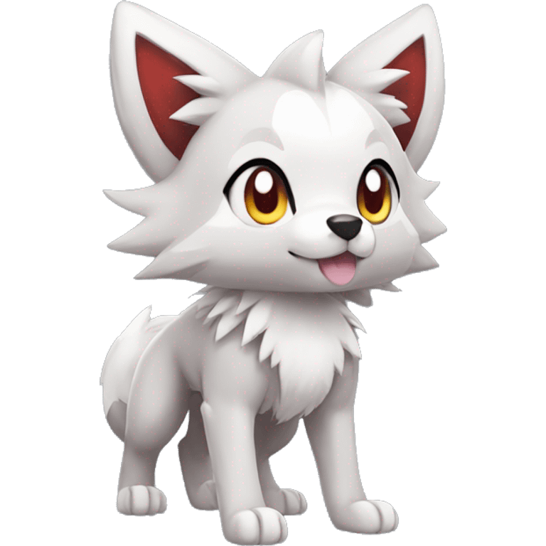 Kawaii Chibi Poochyena-Lycanroc-Pokémon Full Body emoji