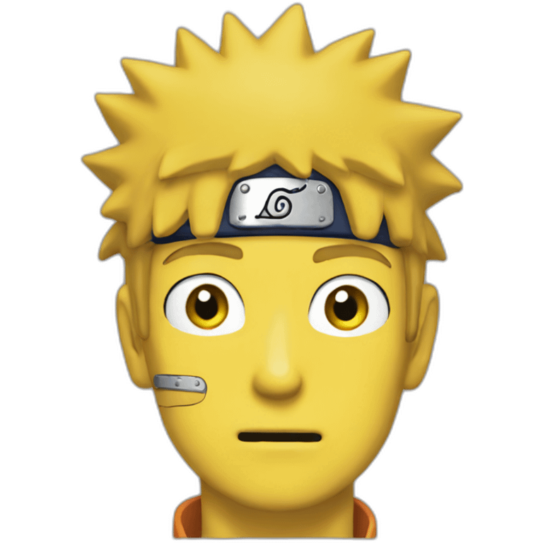 naruto in simpsons emoji