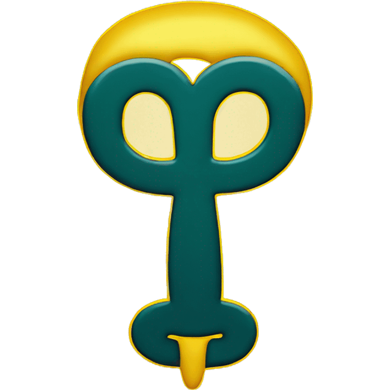 Yellow Gemini zodiac  symbol  emoji