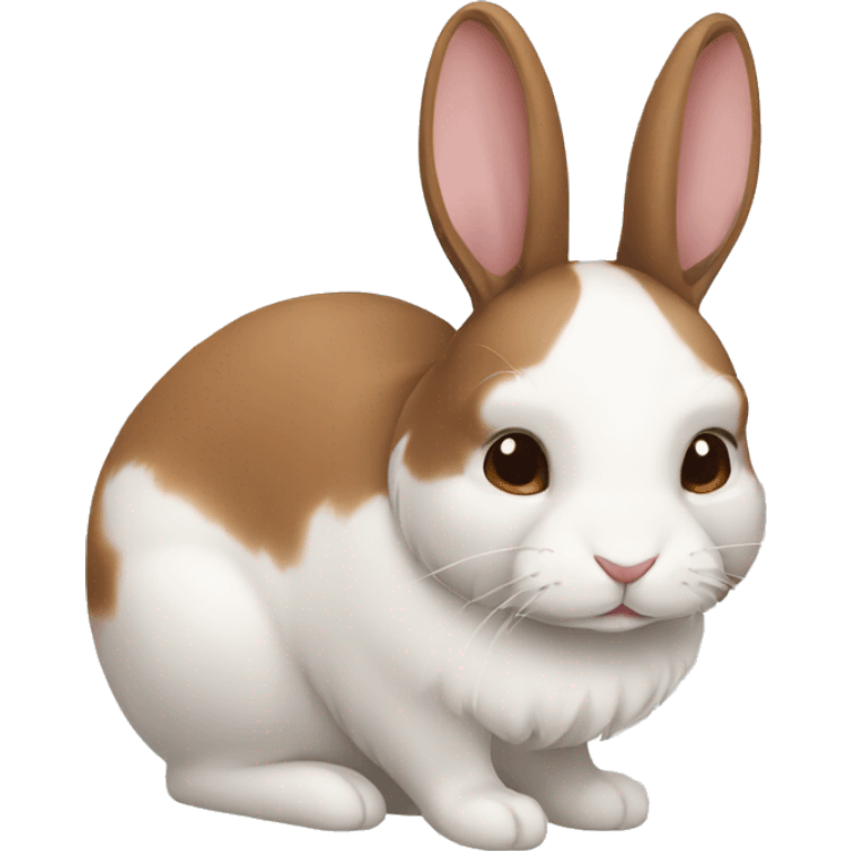 brown and white rabbit emoji