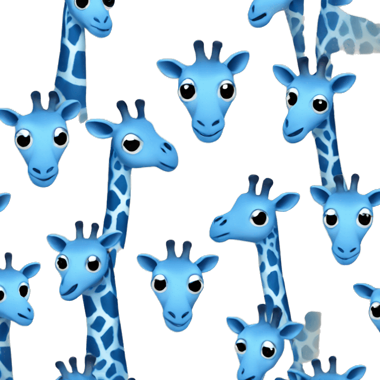 Blue giraffe emoji