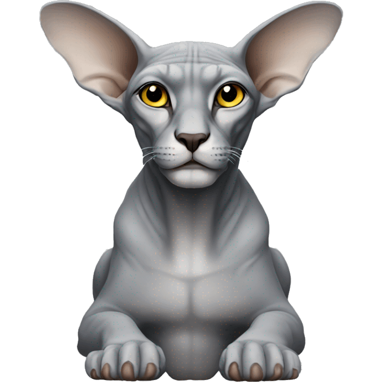 Grey sphinx emoji