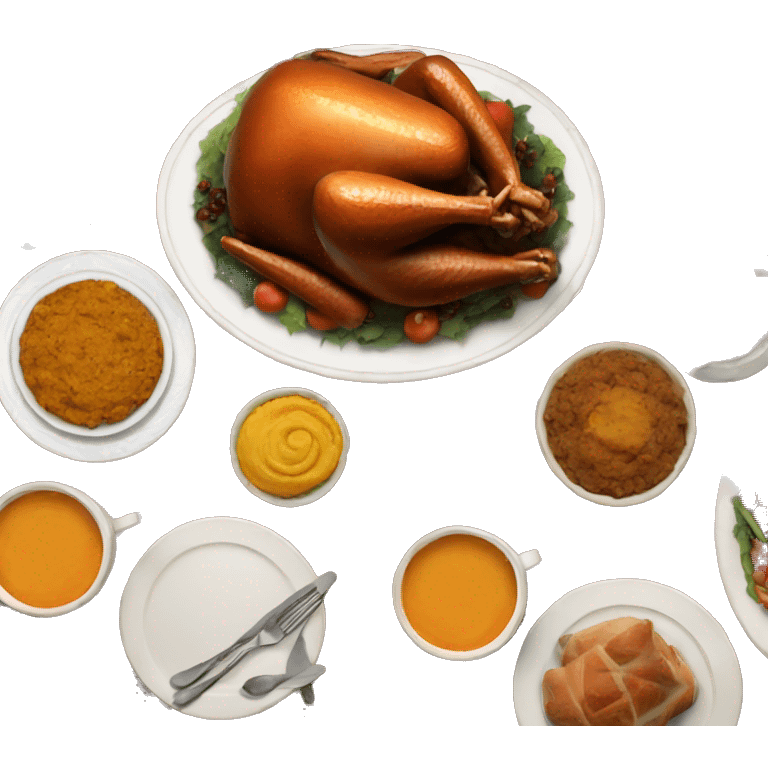 Traditional Thanksgiving meal  emoji