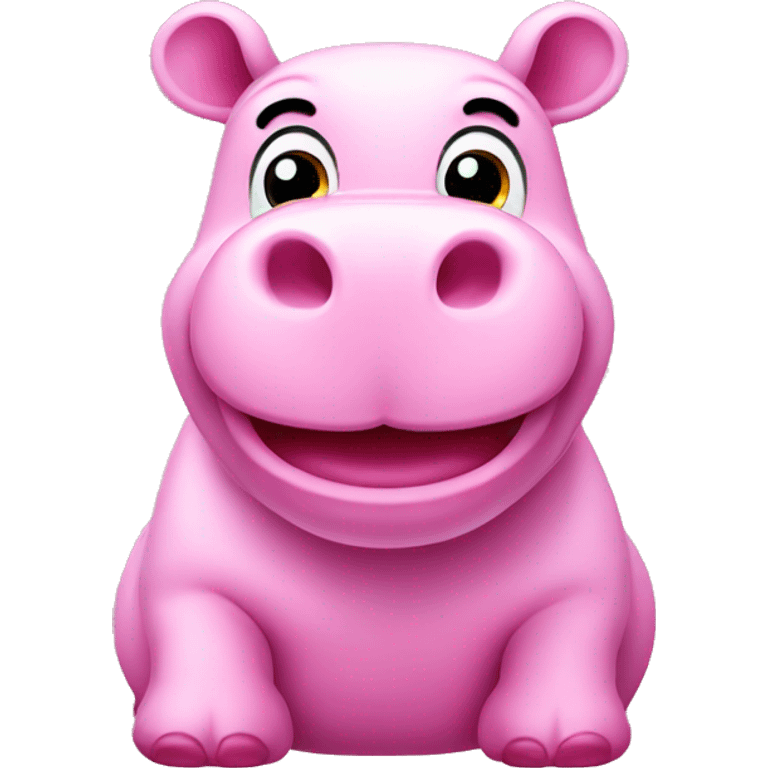 pink hippopotamus  emoji