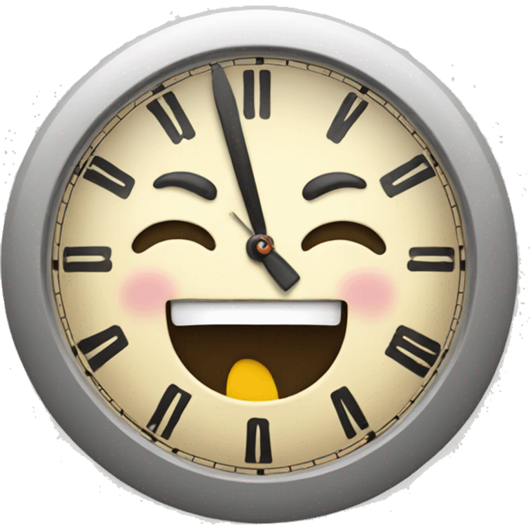 happy clock emoji