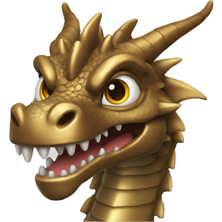 bronze dragon silly emoji