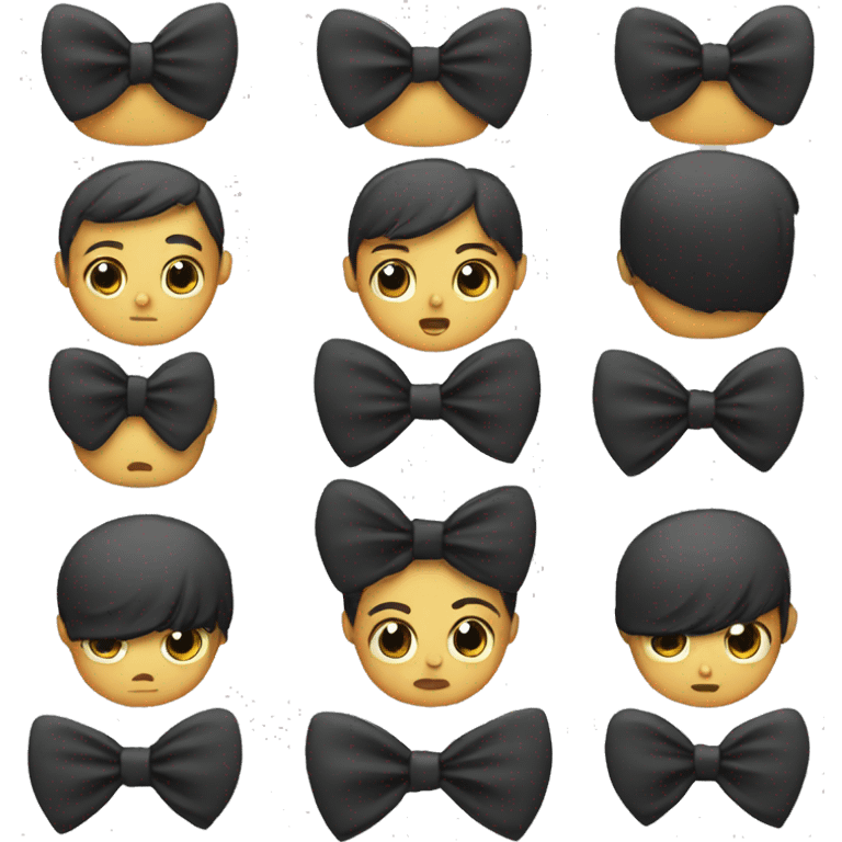 black bow emoji emoji