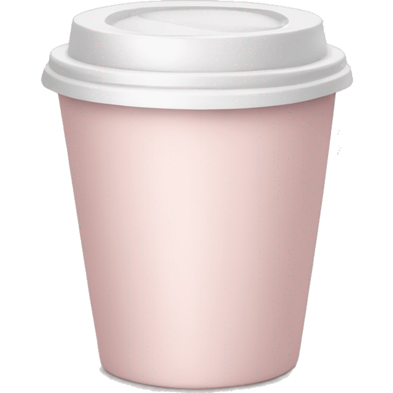 Pale pink coffee cup emoji