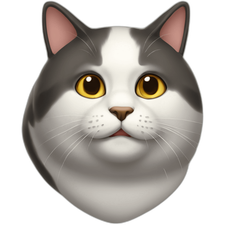 round-cat emoji