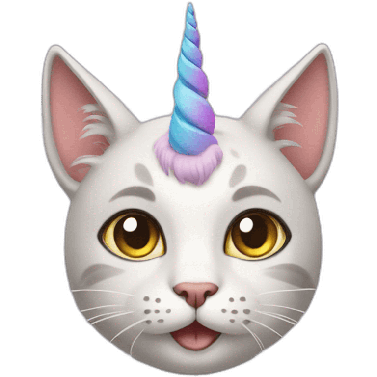 Cat with unicorn emoji