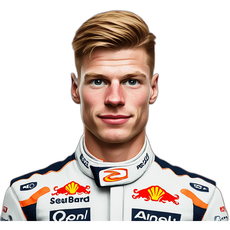 Hyper realistic photo of max verstappen emoji