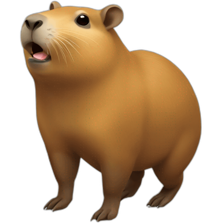 Capybara Qui boit une biere emoji