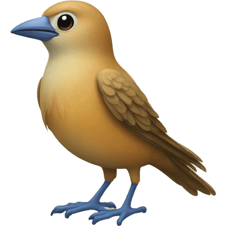 BIRD WITH HUMAN FEET emoji