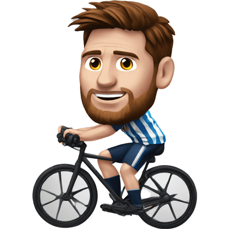 Messi sur le vélo  emoji