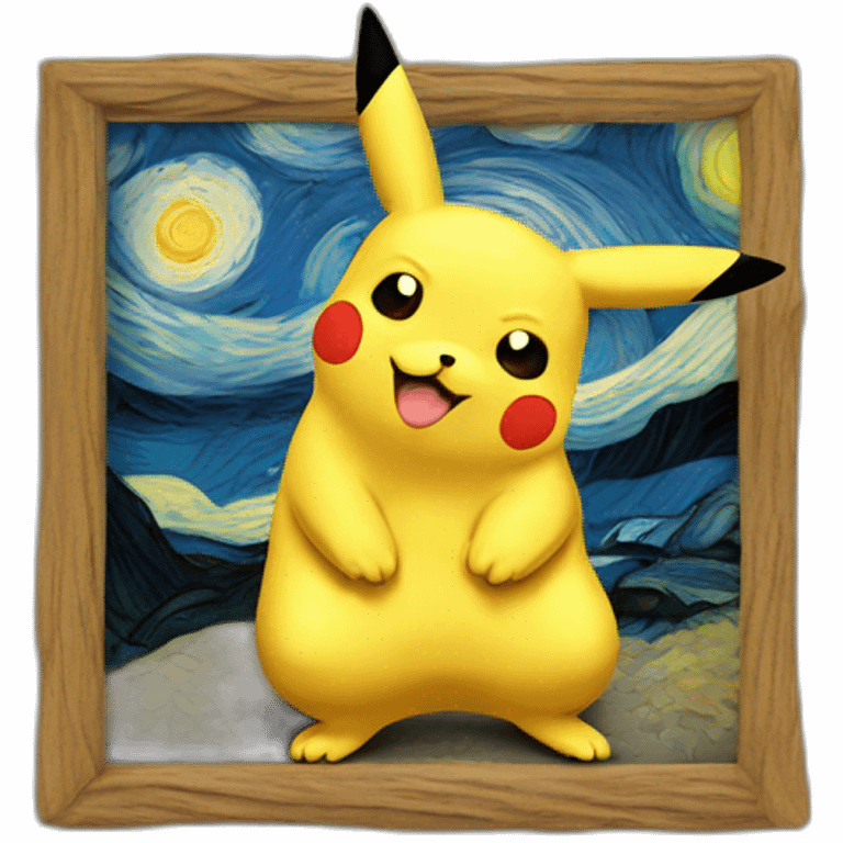 Van Gogh Pikachu emoji