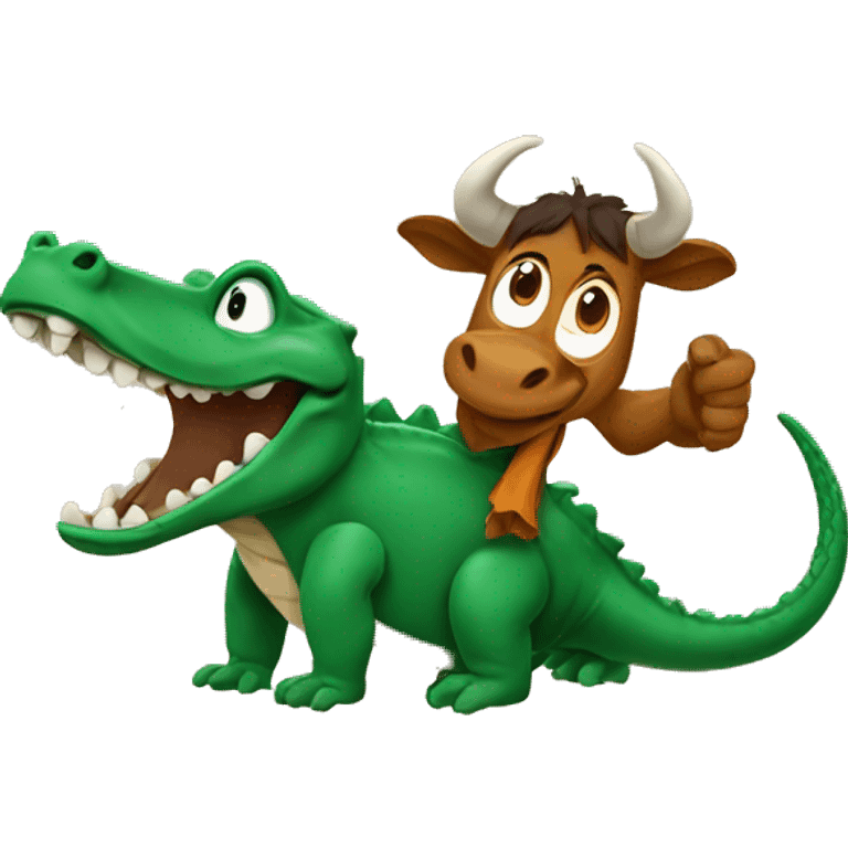 gator and longhorn  emoji