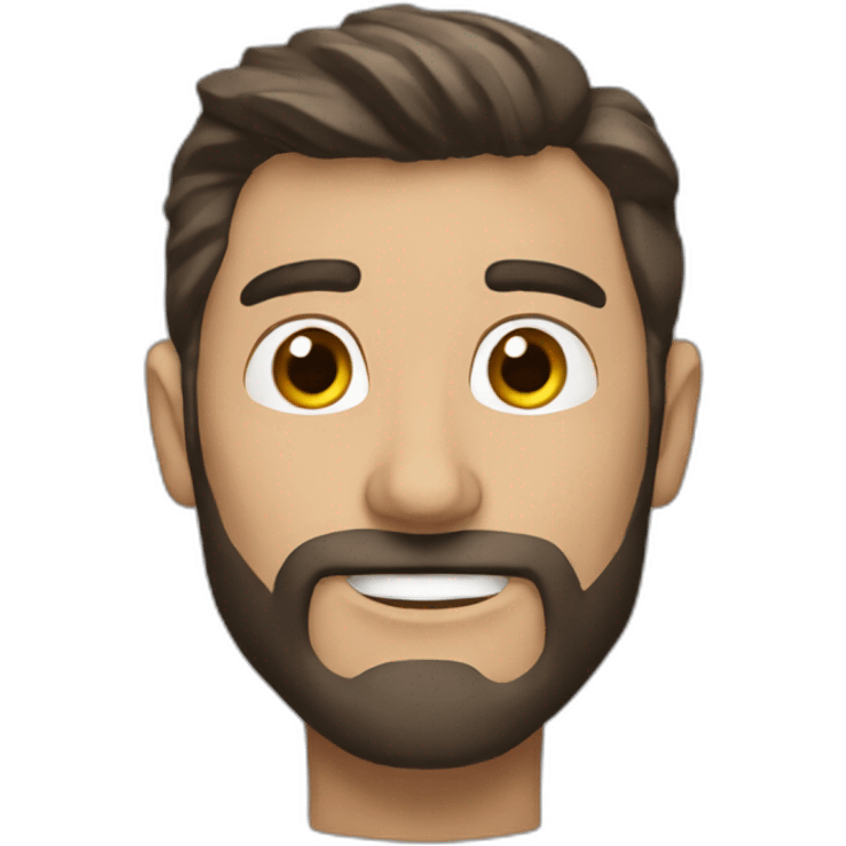 radiante hombre en la roca emoji