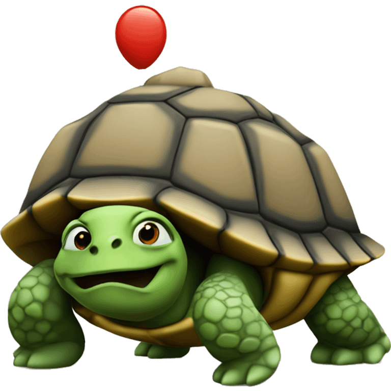 driving turtle emoji